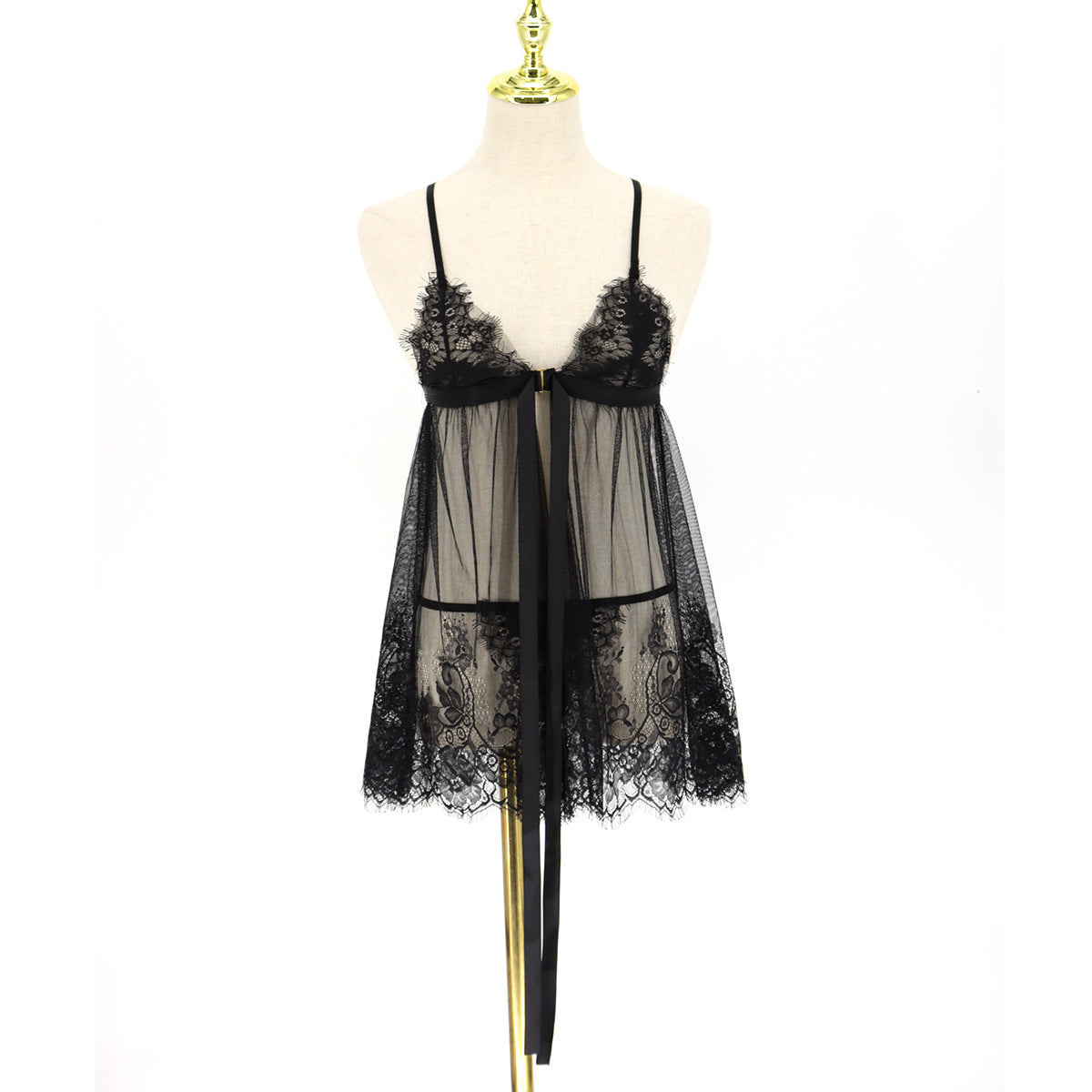 Women's Elegant Lace Nightgown - Comfortable Sleepwear