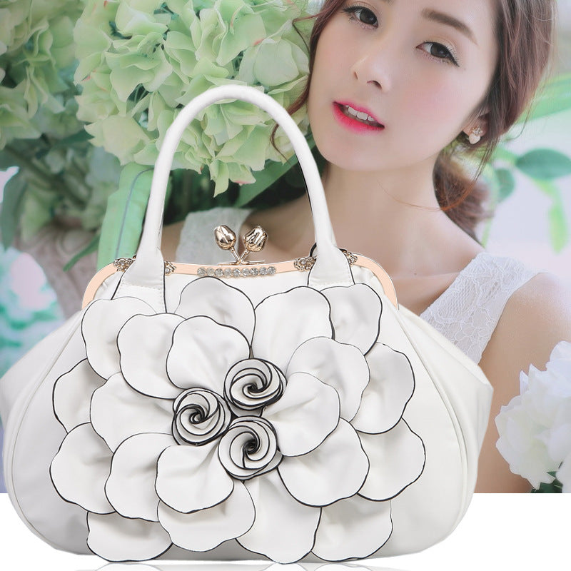 Lady Flower Leisure Bag Fashionista Sweet Fashion Handbags - Korean Style