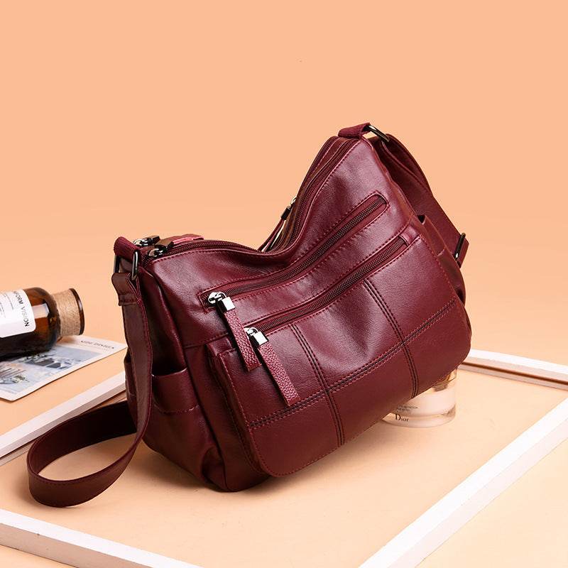 Women's Shoulder Leather Mother Bag Soft - Millivan supplies