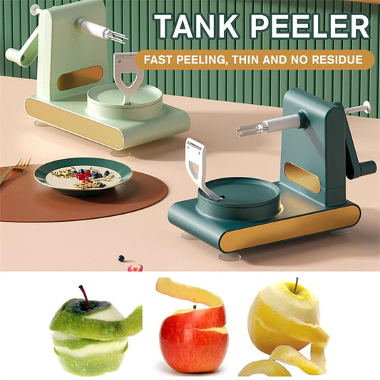 Hand-cranked Multifunctional Peeler Machine Home Peeler Cutter Kitchen Slicer Tools With Gadgets Fruit Corer - ABS Plastic Metal