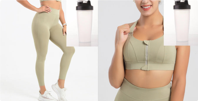 Front Zipper Seamless Push-Up Bra - Wireless Comfort & Active Support
