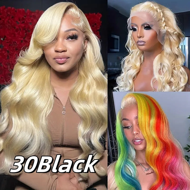 Adult Women's Lace Front Synthetic Wig - European Style Light Gold