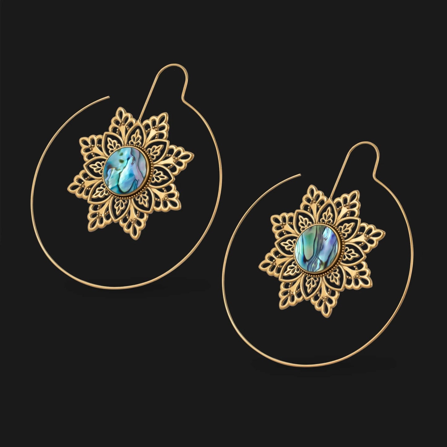 Women's Fashion Hollowed-Out High-Grade Flower Earrings - Adult Light Luxury Jewelry