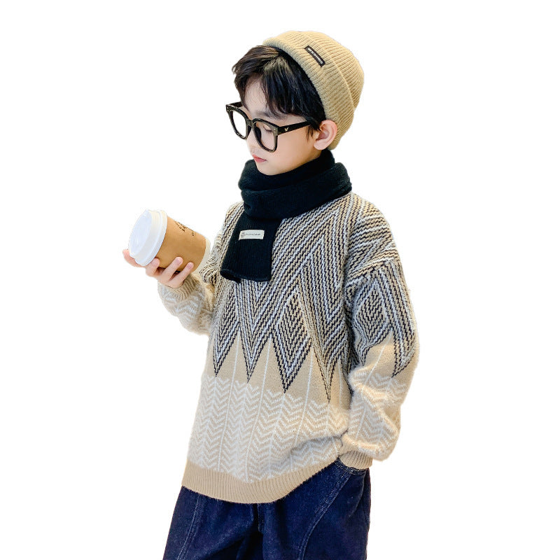 Fluffy Winter Clothing For Boys - Korean Style Cotton Hoodies for Children