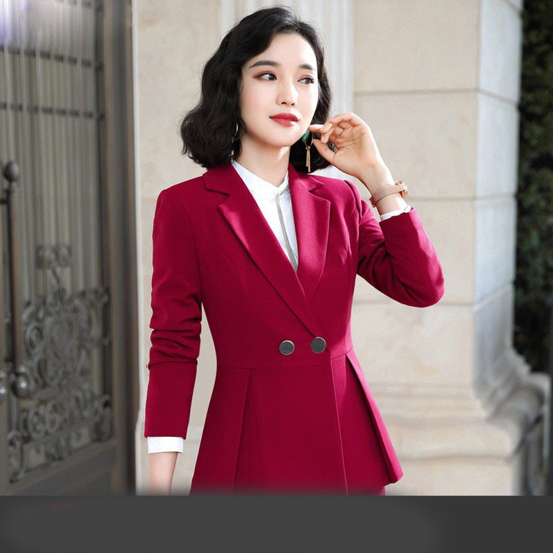 Fashion Women's Solid Color Professional Wear Suit