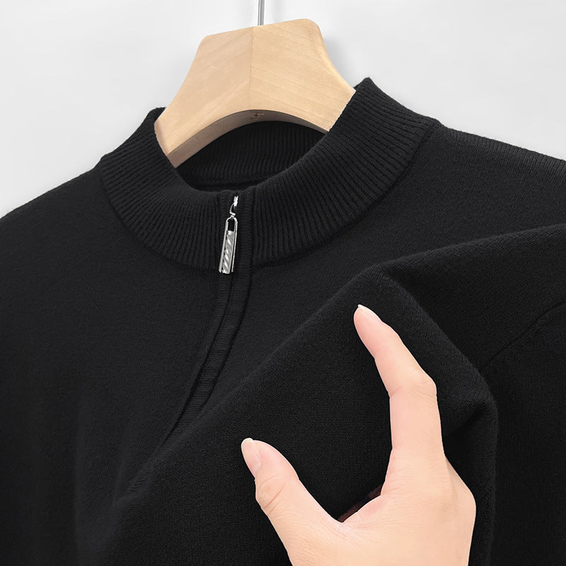 Men's Wool Knit Sweater - Adult Business Casual Pullover