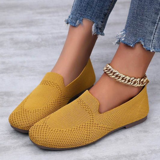 Flyknit Shoes Casual Flat Shoes Women - Millivan supplies