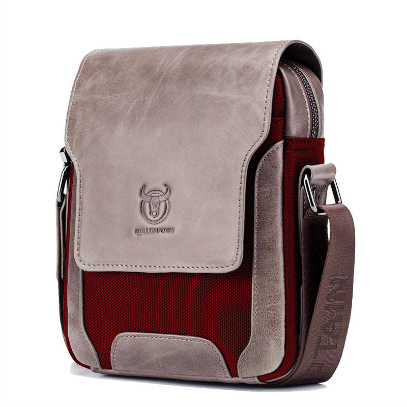 Professional Diagonal Business Leather Bag - Premium Shoulder Bag