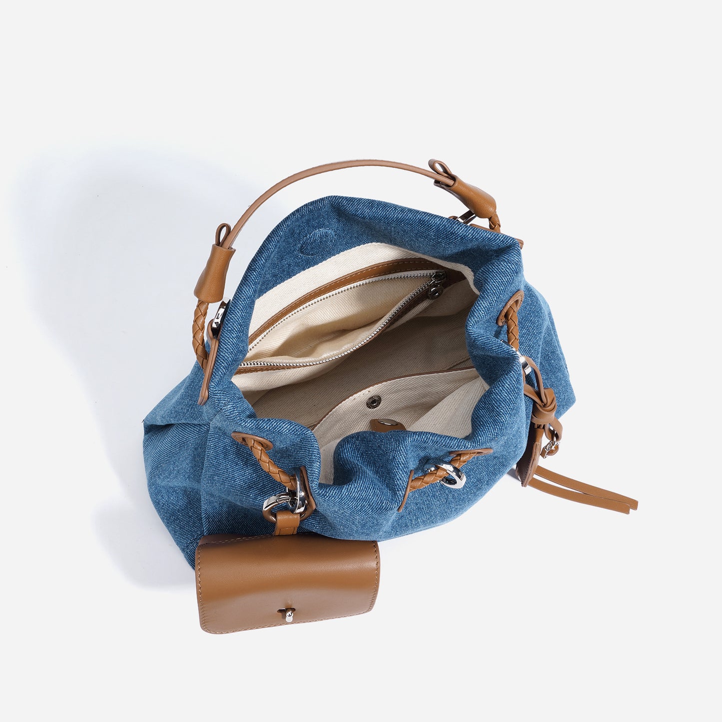 Denim Series Handbag - Leather Special Interest Design Urban Simplicity Bag