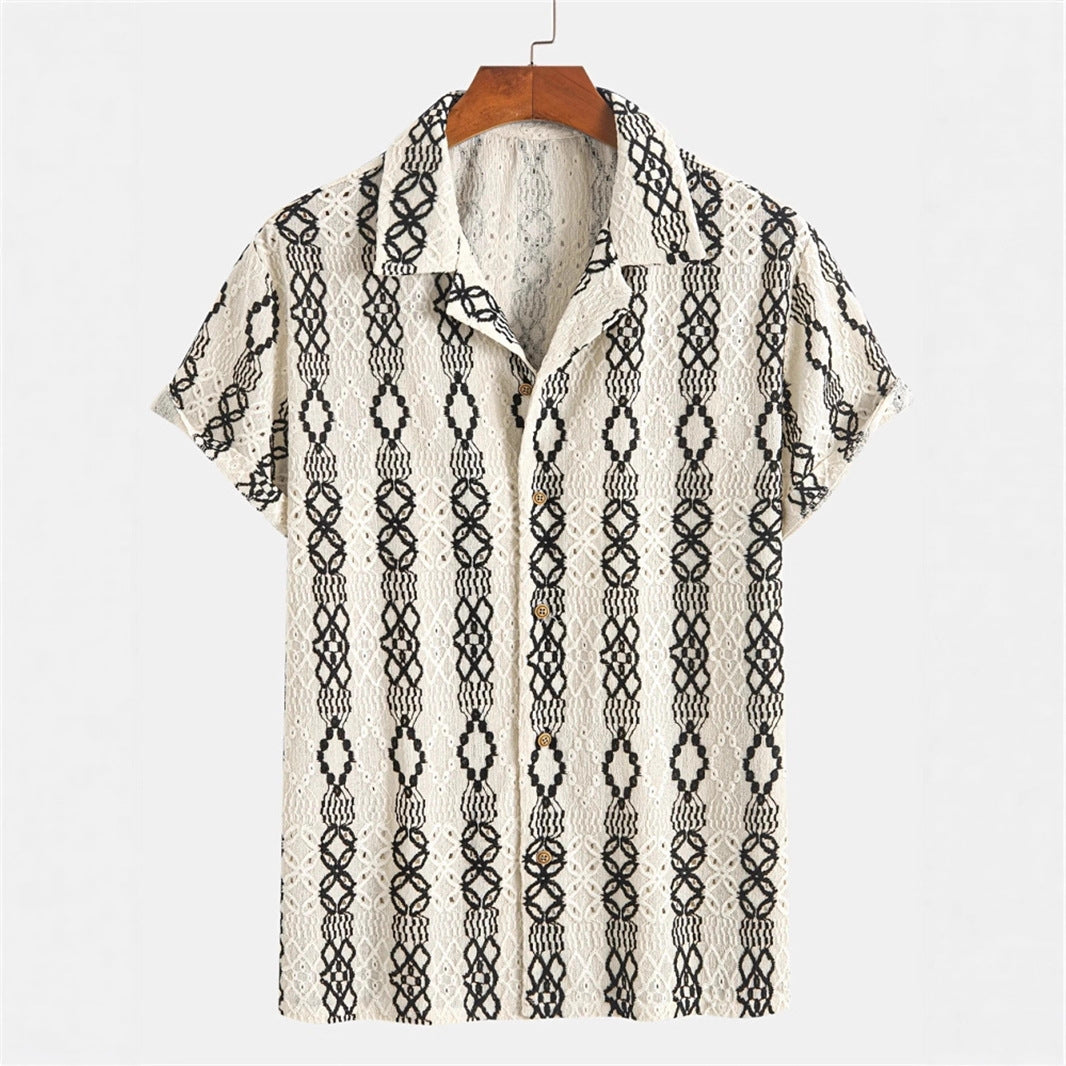 Men's 3D Printed Retro Fashion Shirt - All-Matching Vintage Style