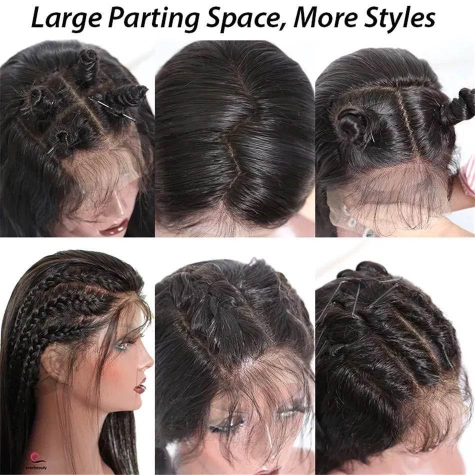 6x4 Density Virgin Human Hair Wigs For Black Women Vietnamese Raw Hair Transparent Lace Front Pre-Plucked Bleached Knots - Millivan supplies