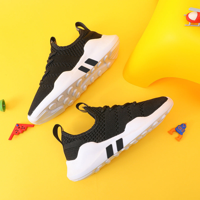 Unisex Children's Sports Shoes - Breathable Fly Woven Athletic Footwear