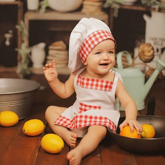 Adorable Baby Chef Photography Costume - Perfect for 100 Days Photo Shoot