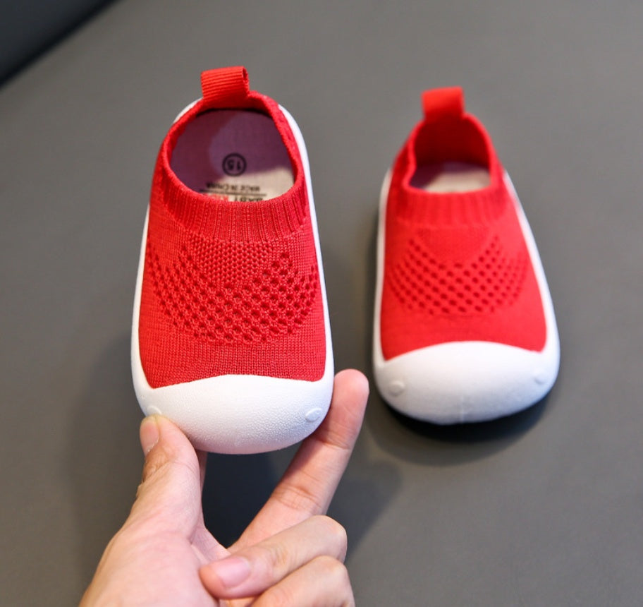 Unisex Baby Toddler Shoes - Soft Bottom Red Shoes for Toddlers