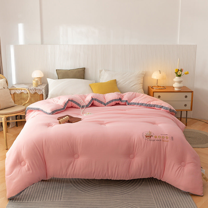 Three-dimensional Washed Cotton Spring And Autumn Quilt Single Student - Ginger Sleep Aid