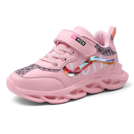 Girls' Waterproof Soft Leather Comfortable And Warm Children's Shoes