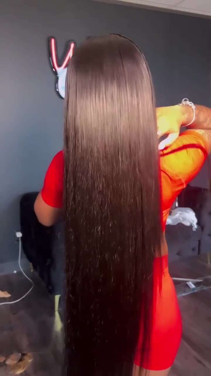 13x4 Lace Front Wig Human Hair - Straight Natural Hair Wig 180 Density