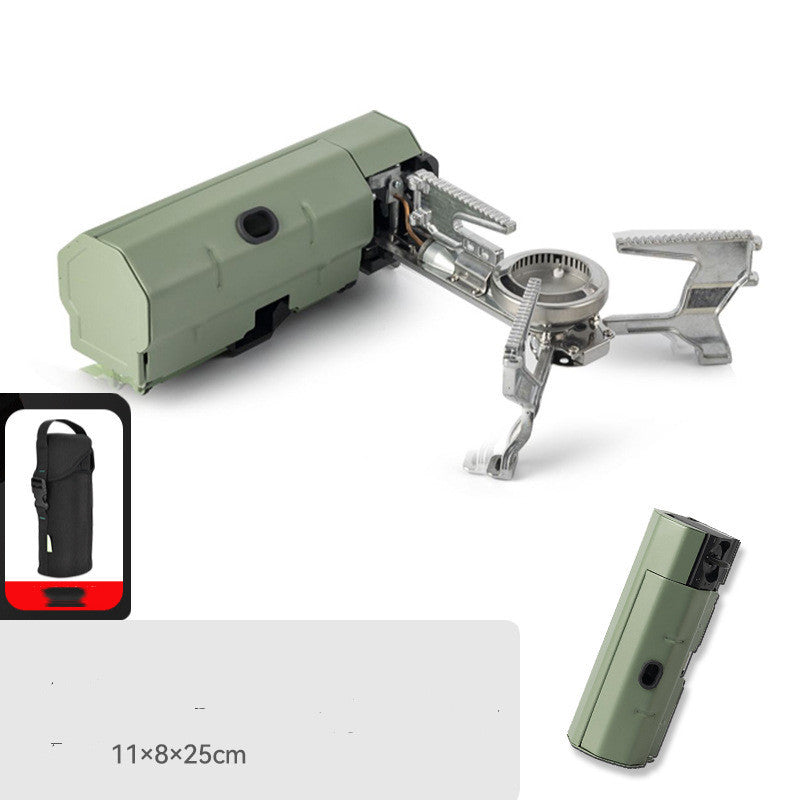 Camping Gas Stove Portable Folding Cassette Stove Outdoor Hiking BBQ Travel Cooking Grill Cooker Gas Burner - 2.6KW