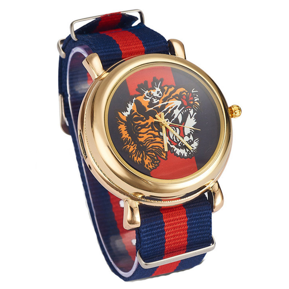 Cigarette Lighter Canvas Watch - Quartz Chronograph
