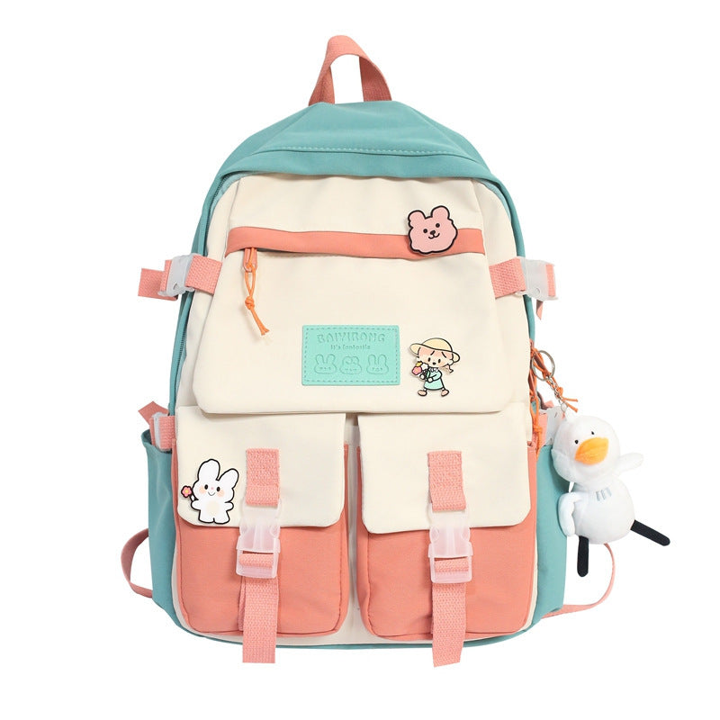 New Cute Female Student Backpack Large Capacity Travel Bag