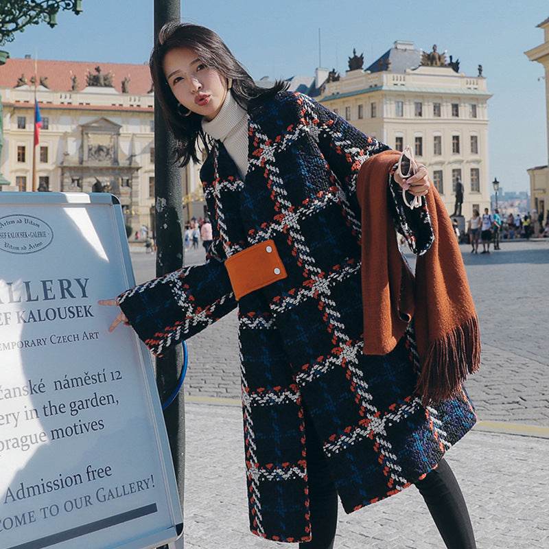 Loose And Thin Small Quilted Woolen Coat Trend - Millivan supplies