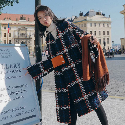 Loose And Thin Small Quilted Woolen Coat Trend - Millivan supplies