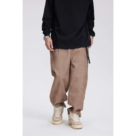 Men's Loose Fit Straight-Leg Cargo Trousers | Blue & Khaki | M–2XL