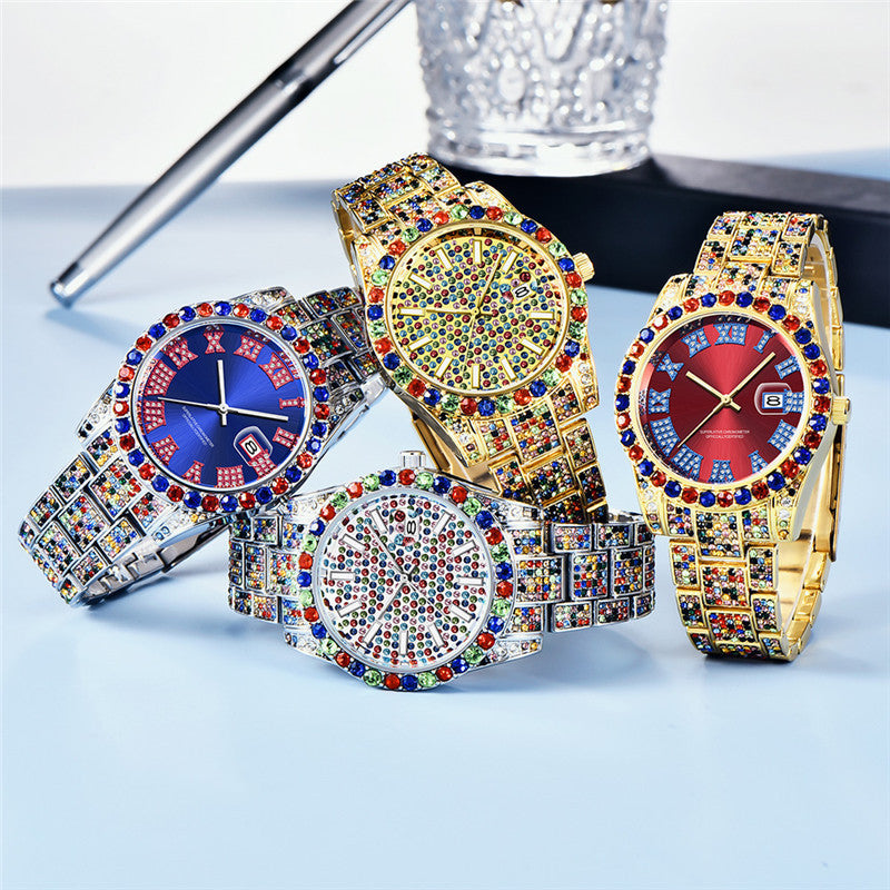 Men's Hip Hop Diamond Watch - 43mm Quartz