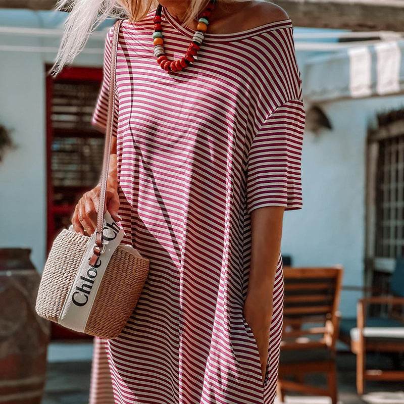 Women's Cotton Pull Frame Mid Dress - Millivan supplies