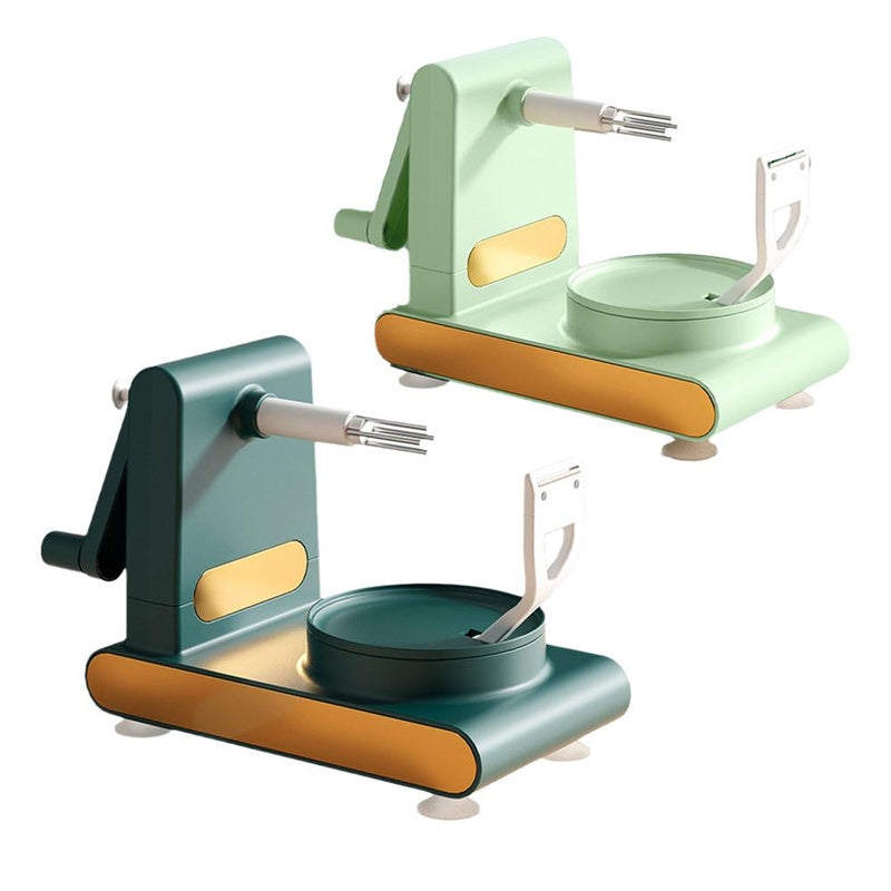 Hand-cranked Multifunctional Peeler Machine Home Peeler Cutter Kitchen Slicer Tools With Gadgets Fruit Corer - ABS Plastic Metal