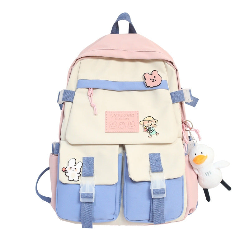 New Cute Female Student Backpack Large Capacity Travel Bag