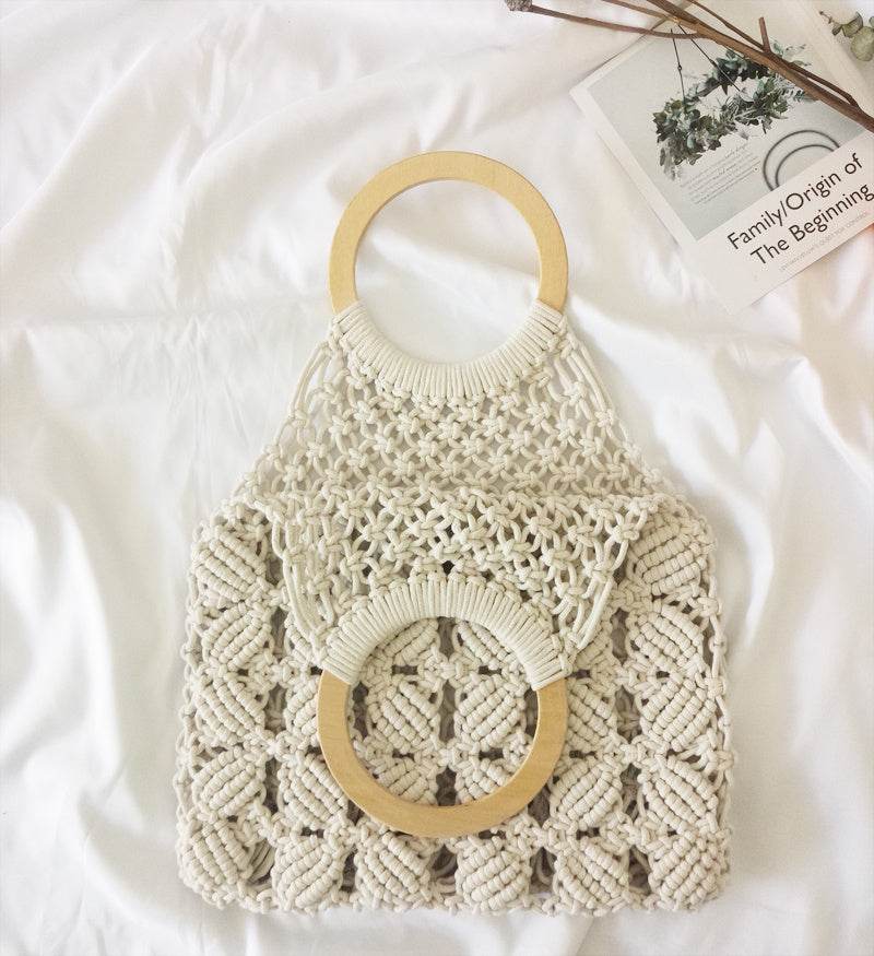Fashion cotton rope straw women bags - Millivan supplies