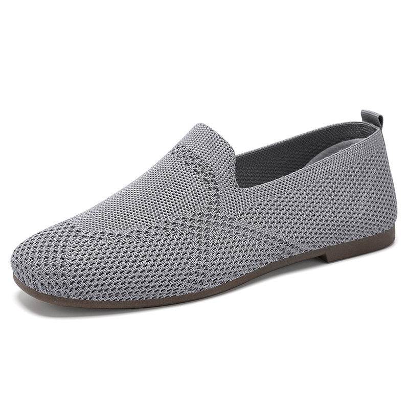 Flyknit Shoes Casual Flat Shoes Women - Millivan supplies