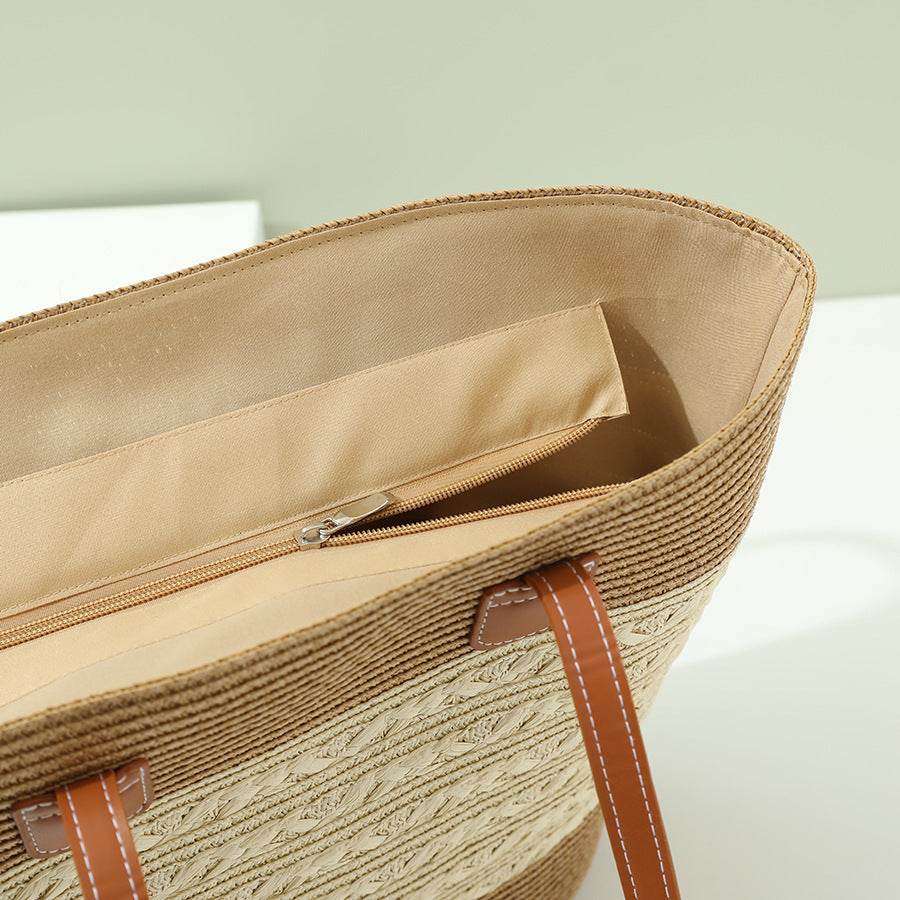 South Korea Vacation Style Raffia Woven Bag Large Capacity Totes - Millivan supplies