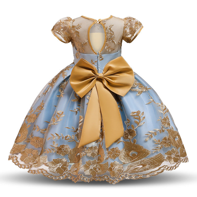Girls' puffy princess dress