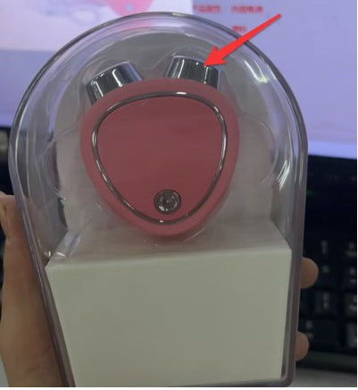 Micro Current Beauty Instrument Roller Instrument Beauty Massager Face - ABS Ion Ultrasonic Pink White
