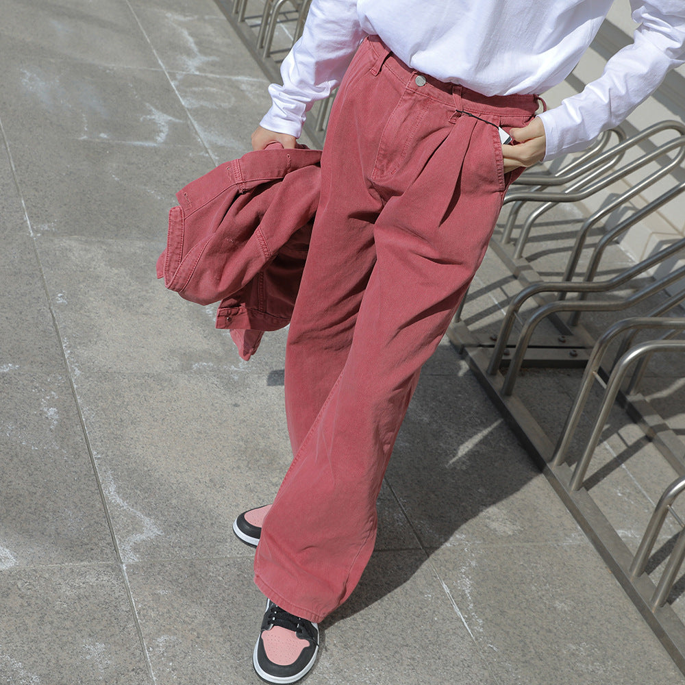 Beautiful Pairing With Loose Fitting Denim Retro