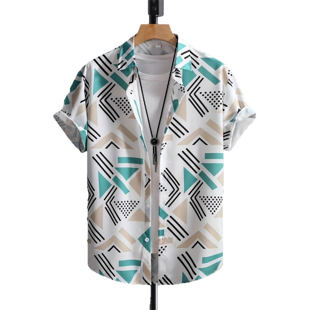 Men's 3D Printed Retro Fashion Shirt - All-Matching Vintage Style