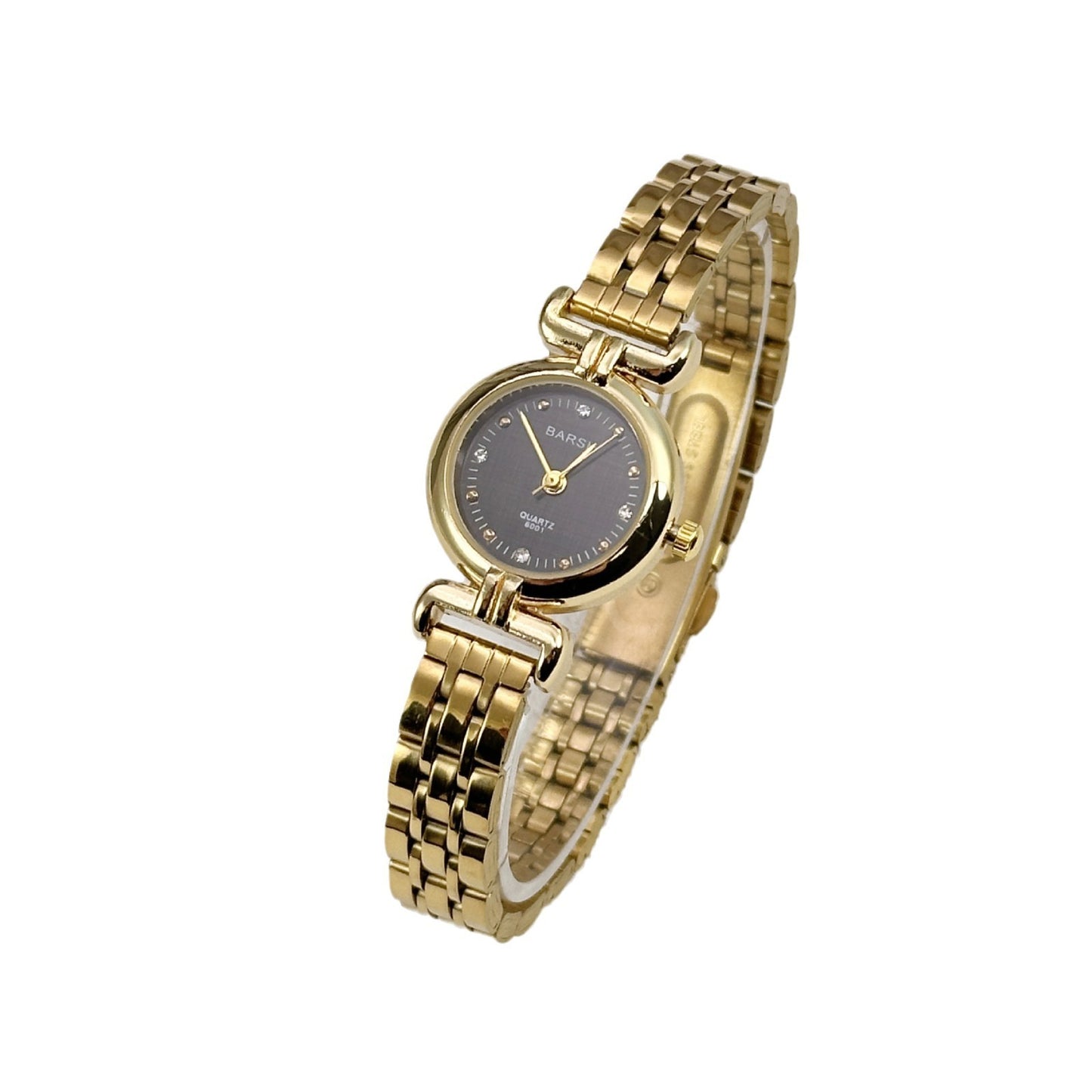 High-Grade Golden Women's Watch - Antique Steel Belt