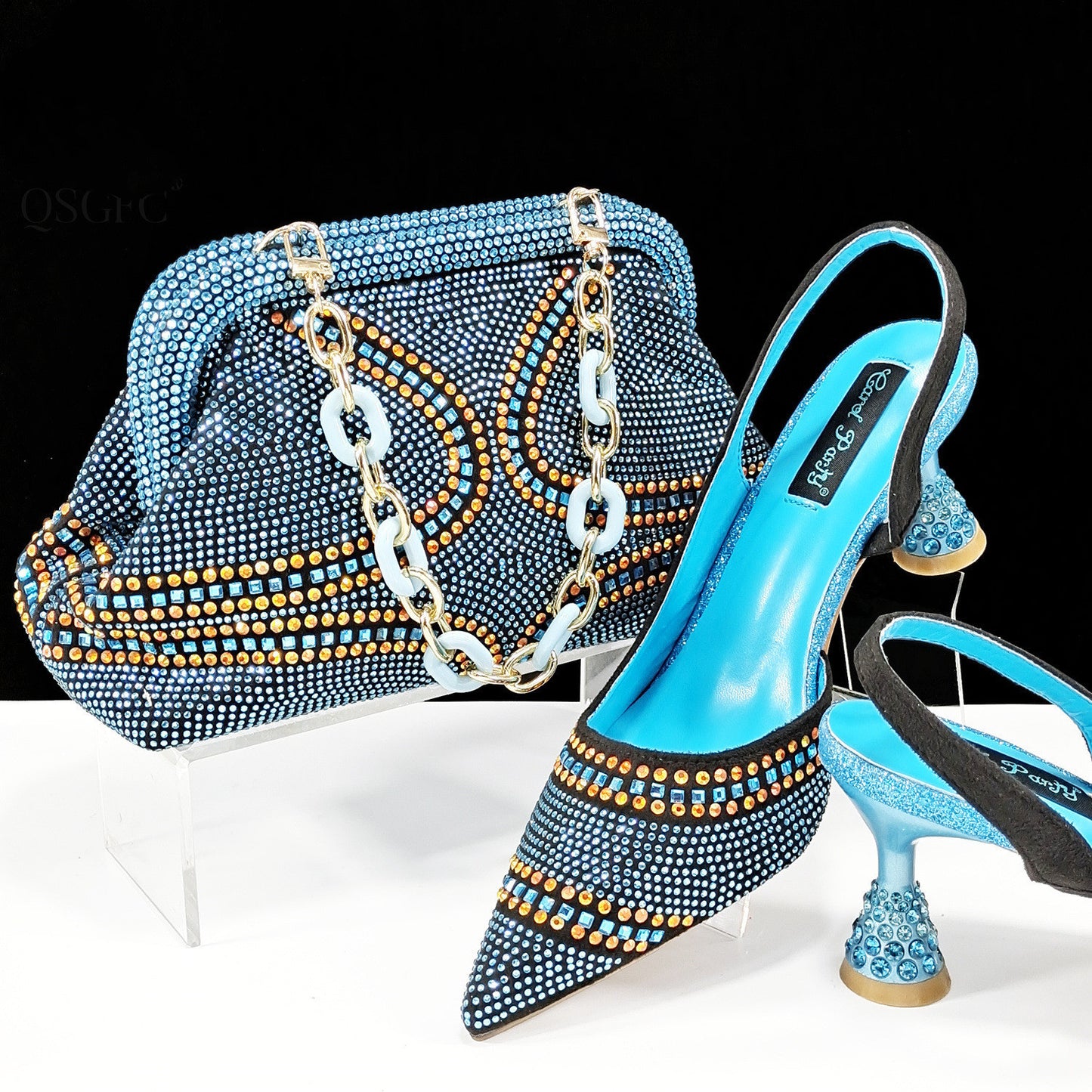 Women's Pointed Toe Shoes & Bag Set - Adult Low-Cut Fashion Suit