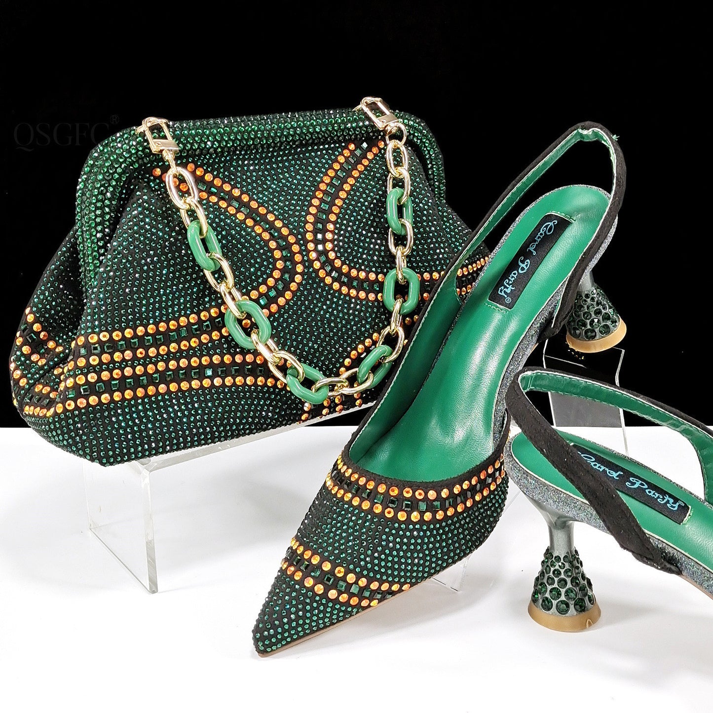 Women's Pointed Toe Shoes & Bag Set - Adult Low-Cut Fashion Suit