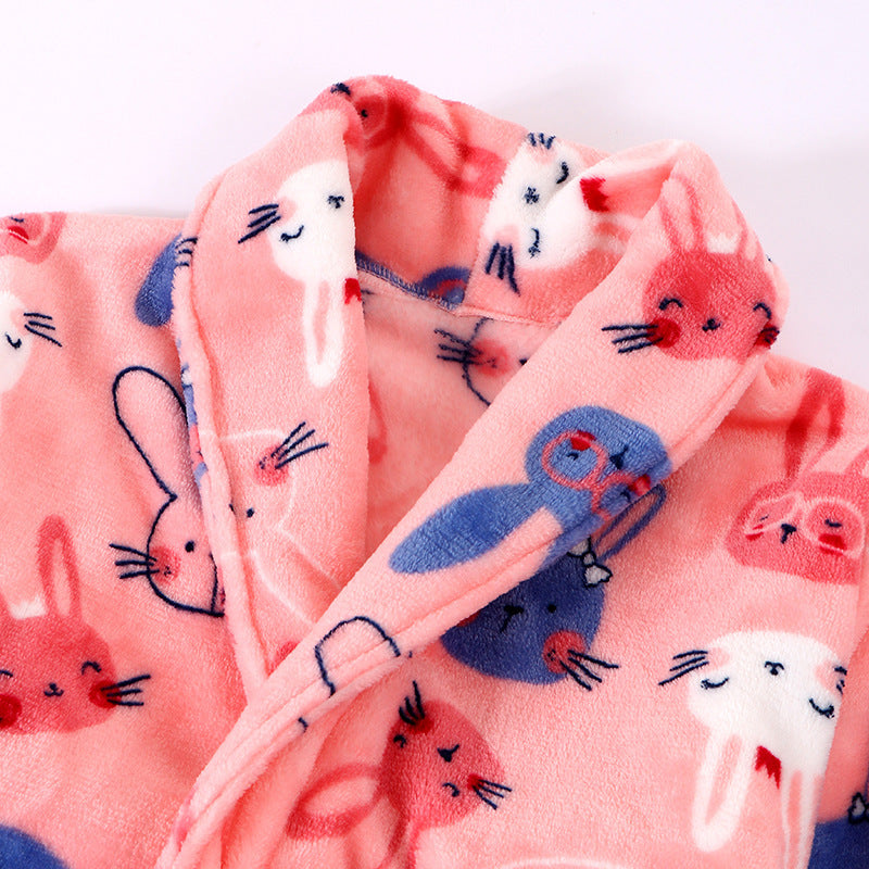 Children's Flannel Pajamas - Boys and Girls Winter Sleepwear Blue