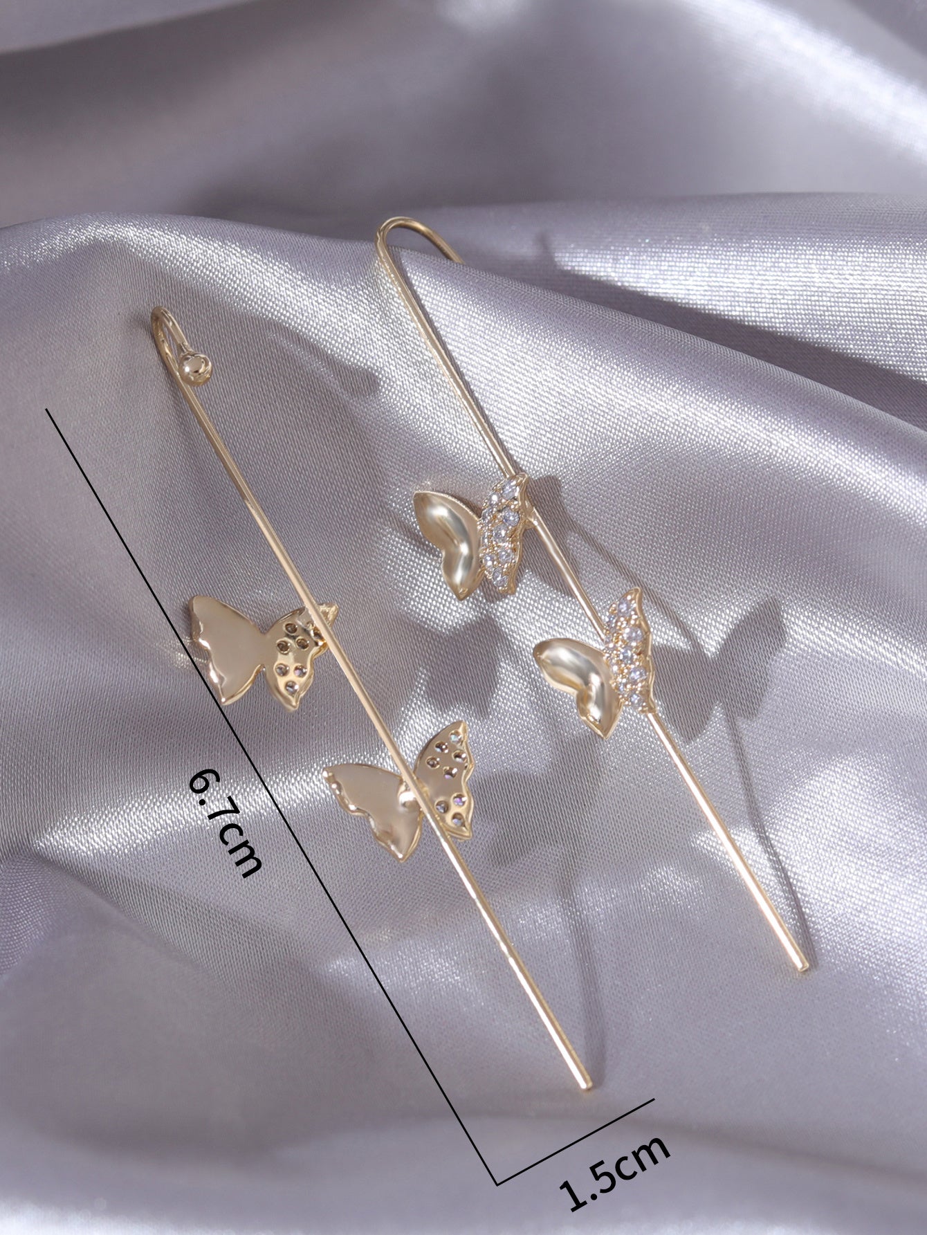 New European And American Butterfly Vintage French Earrings