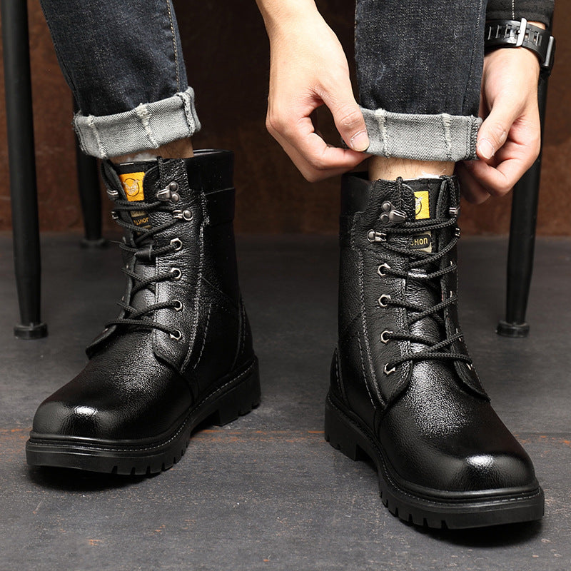 Plus Fleece Warm Cotton Boots - High Top Winter Boots