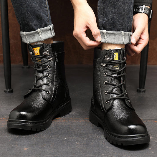 Plus Fleece Warm Cotton Boots - High Top Winter Boots