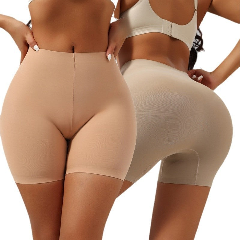 Women's Mid-waist Body Shaping Boxer Safety Pants - Black Seamless Multiple Sizes