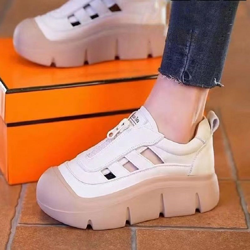 Women's Platform Shoes - Adult Summer Hollow-out Casual Footwear