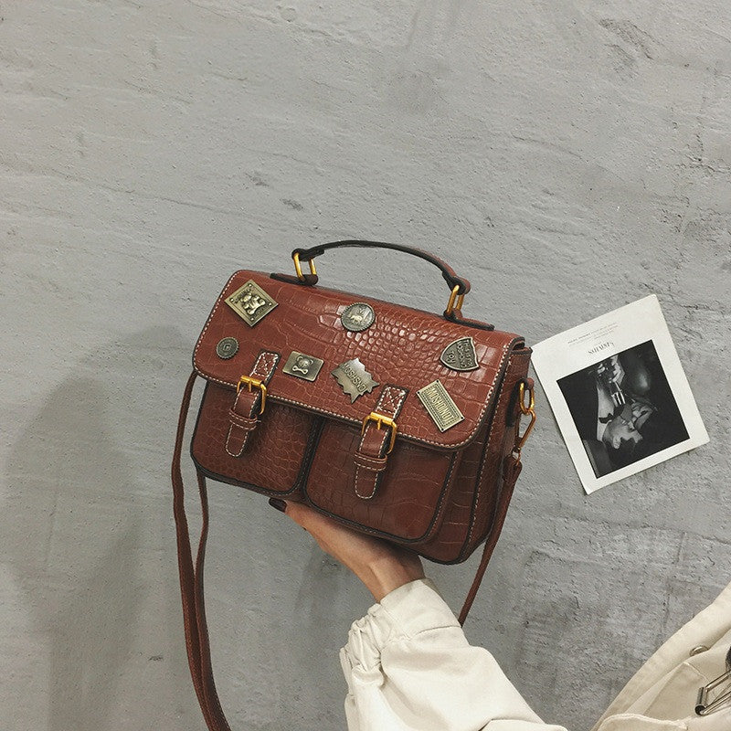One Shoulder Messenger carrying briefcase