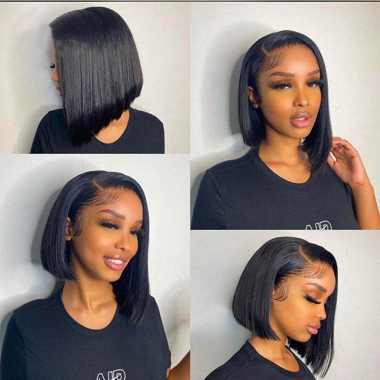 13x4 Lace Frontal Bob Straight Wig Human Hair - Millivan supplies