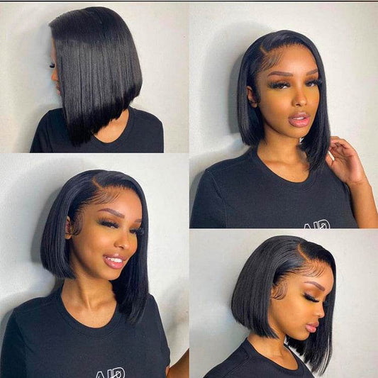 13x4 Lace Frontal Bob Straight Wig Human Hair - Millivan supplies